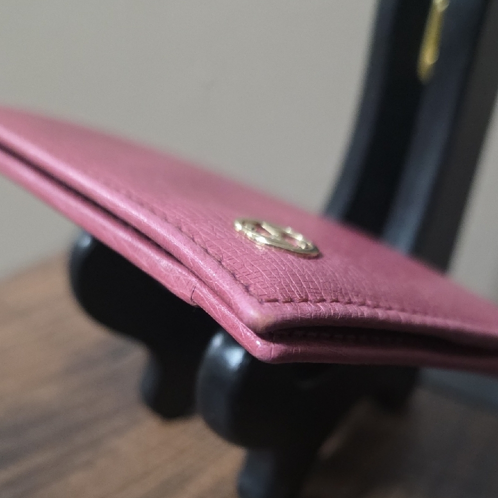 Gucci Rosso Ancora red and pink card/id Bifold Holder - Picture 10 of 12